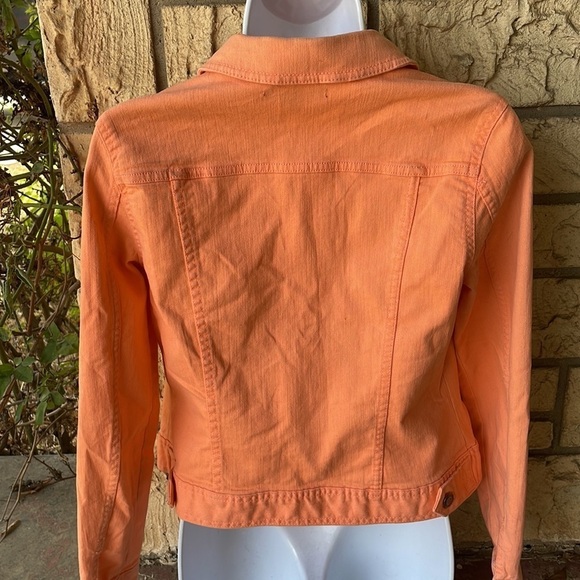 Relativity salmon, button up jacket, stretchy size small - Picture 5 of 7